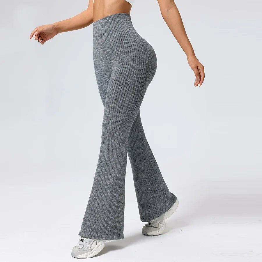 Eponine — Ribbed Flare Leggings and Yoga Pants, Moraine Fashion