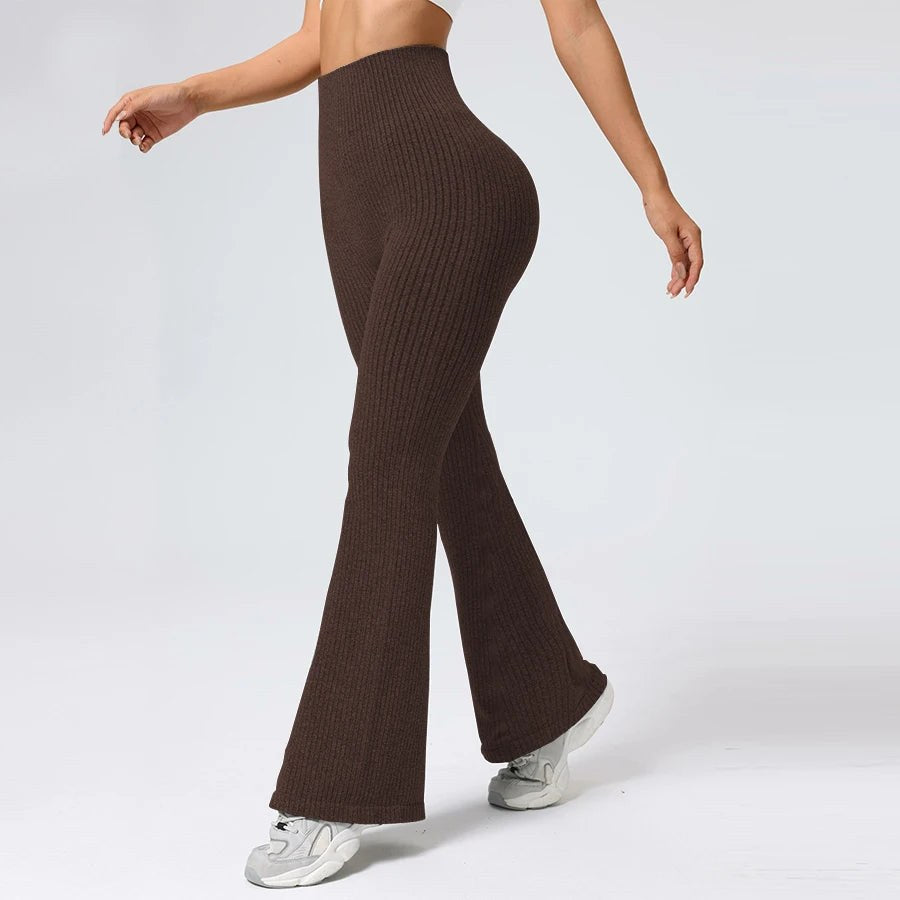 Eponine — Ribbed Flare Leggings and Yoga Pants (3), Moraine Fashion