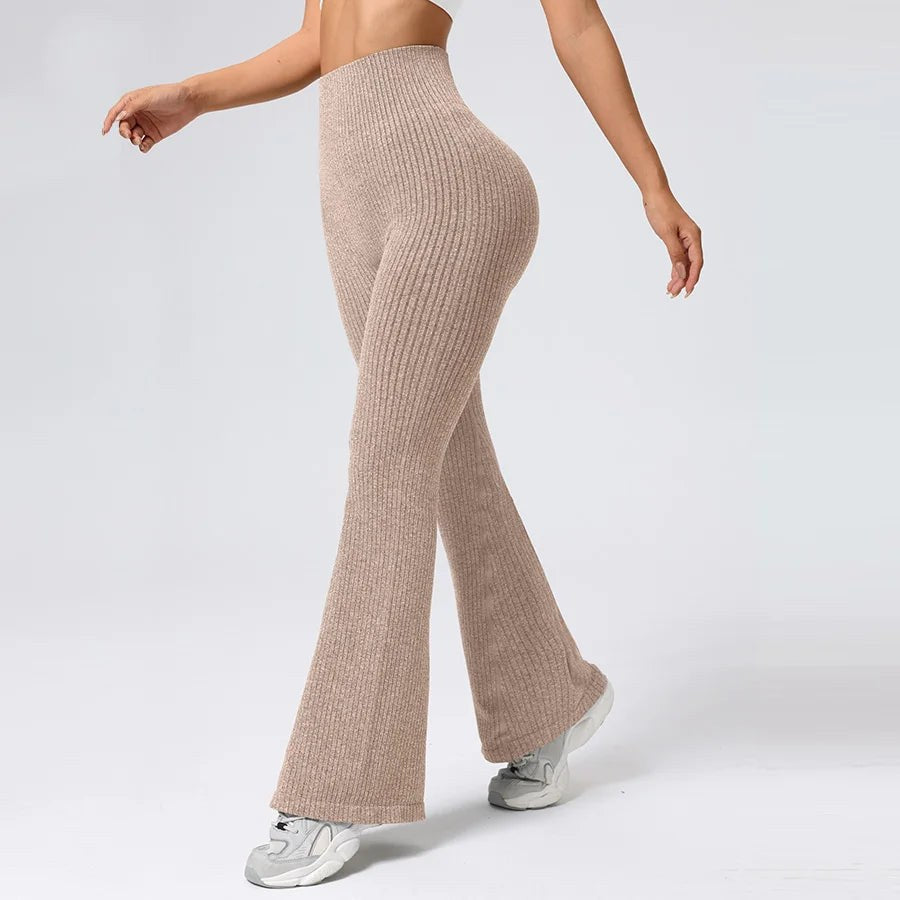Eponine — Ribbed Flare Leggings and Yoga Pants (5), Moraine Fashion