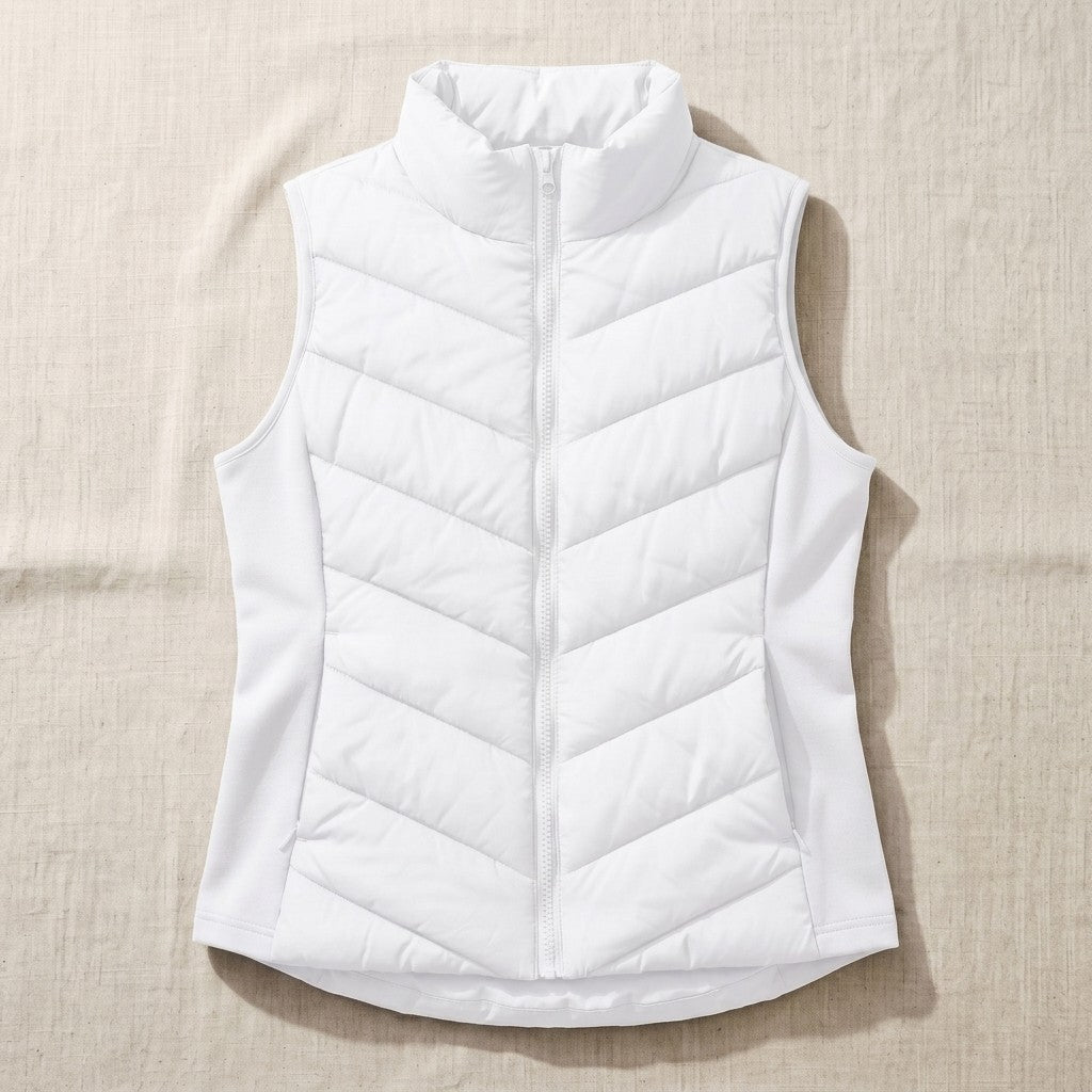Chevron Quilted Gilet for Women — Ffreuer, image 3