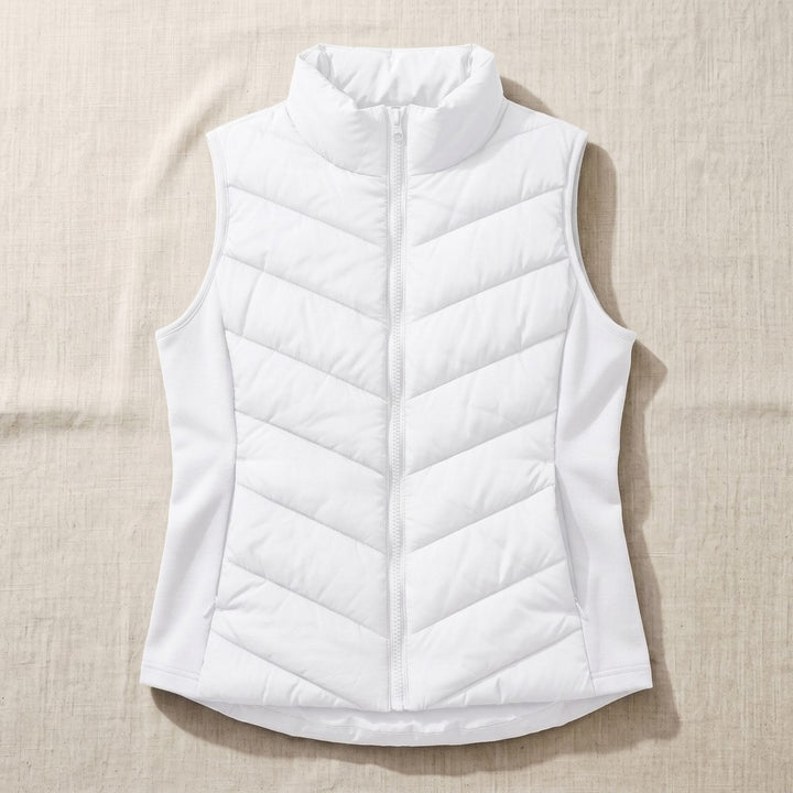 Chevron Quilted Gilet for Women — Ffreuer, image 3