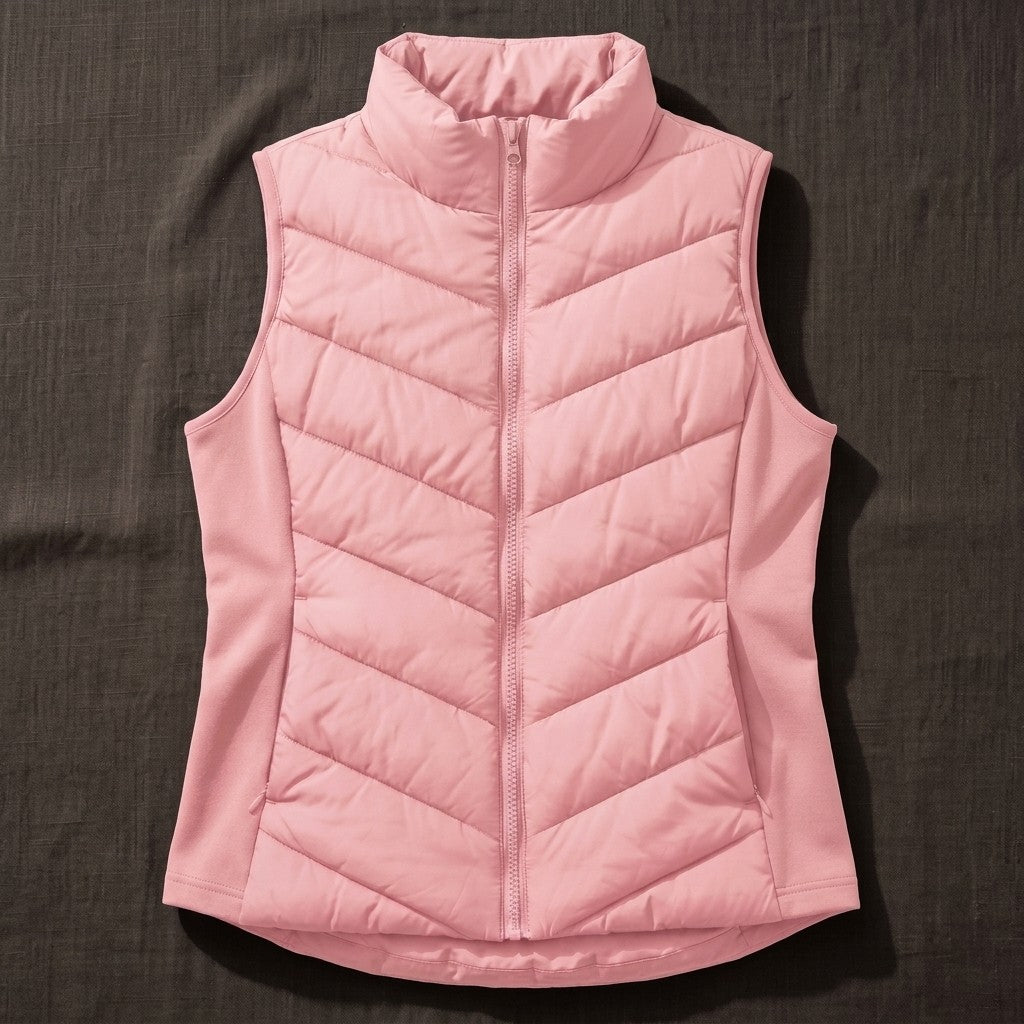 Chevron Quilted Gilet for Women — Ffreuer, image 4