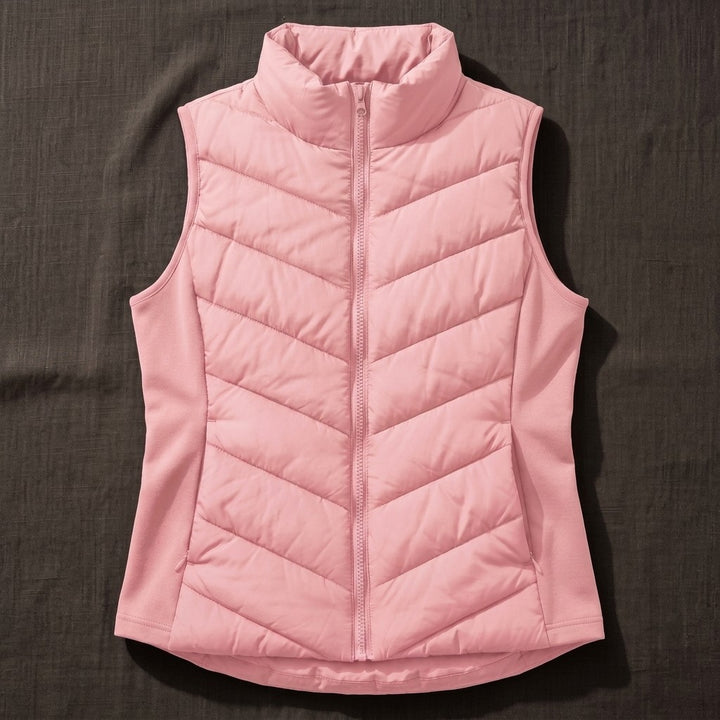 Chevron Quilted Gilet for Women — Ffreuer, image 4