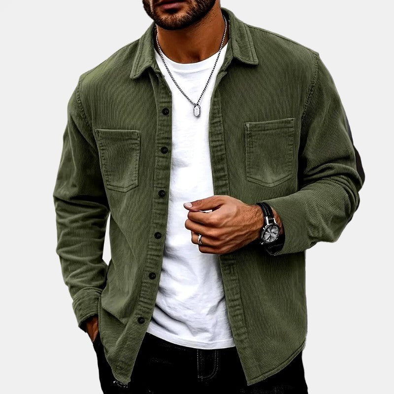 Fraser — Fleece Lined Corduroy Shirt Jacket (4), Moraine Fashion
