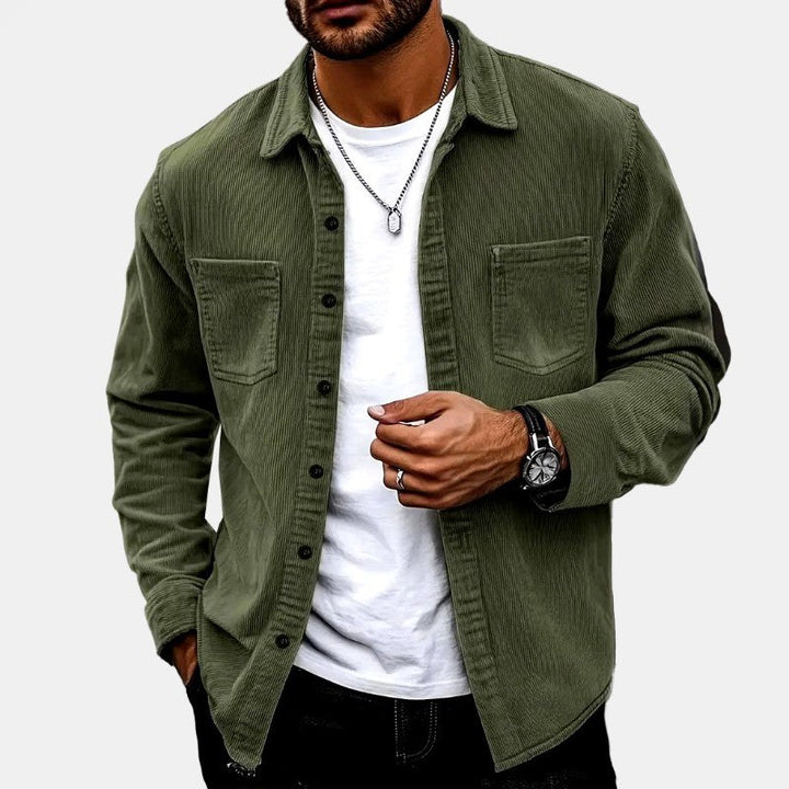 Fraser — Fleece Lined Corduroy Shirt Jacket (4), Moraine Fashion