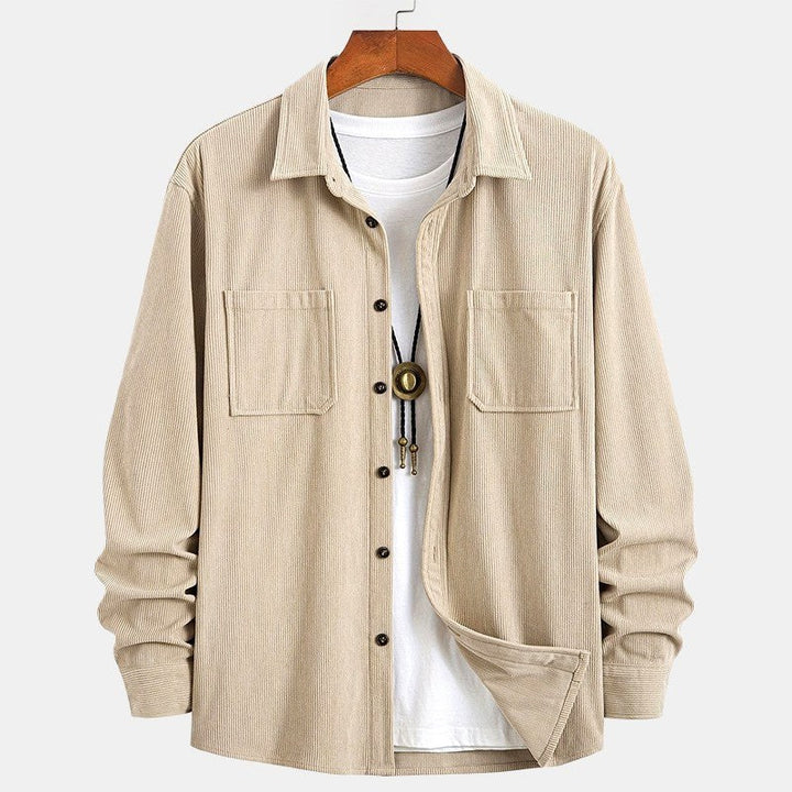 Fraser — Fleece Lined Corduroy Shirt Jacket (5), Moraine Fashion