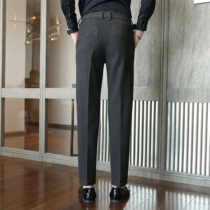 Herringbone Wool Trousers for Men — Bertie, image 4