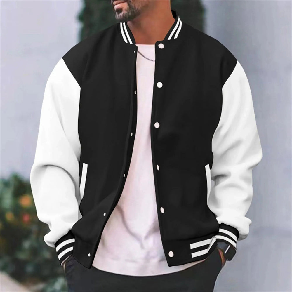Hamish — Contrast Sleeve Varsity Jacket (2), Moraine Fashion