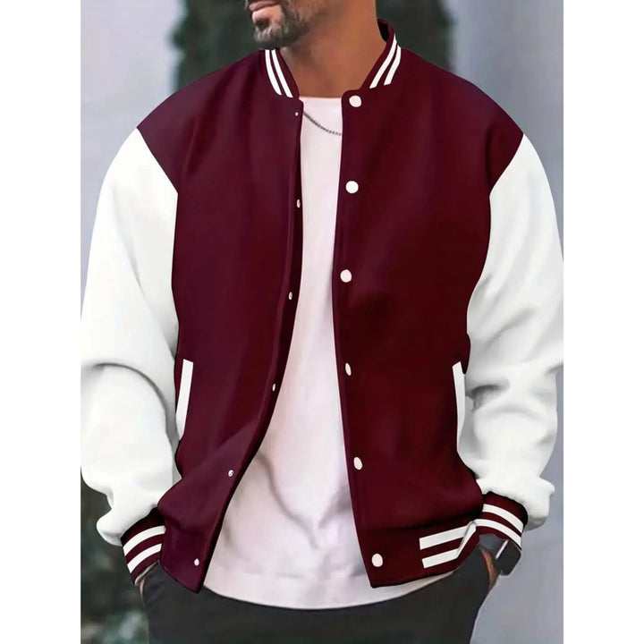 Hamish — Contrast Sleeve Varsity Jacket (3), Moraine Fashion