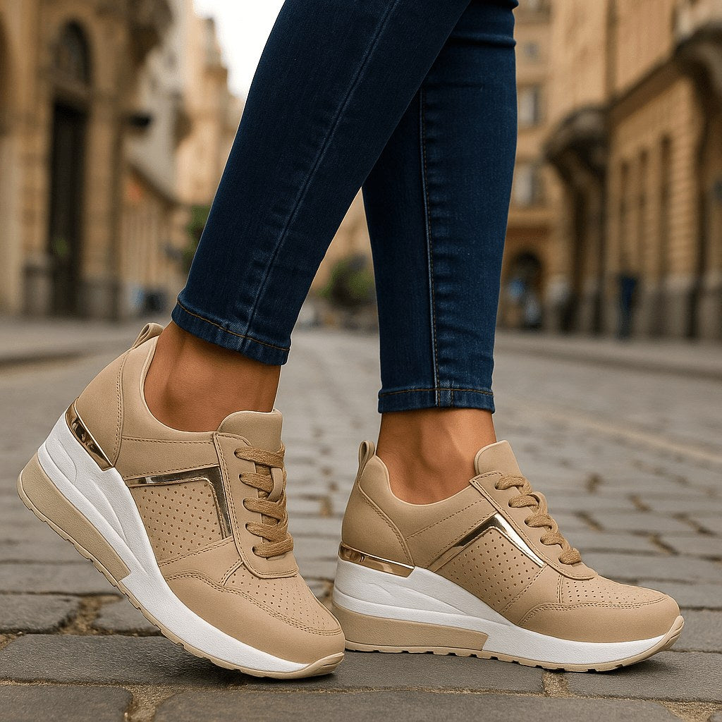 Helaine — Hidden Wedge Platform Trainers (4), Moraine Fashion