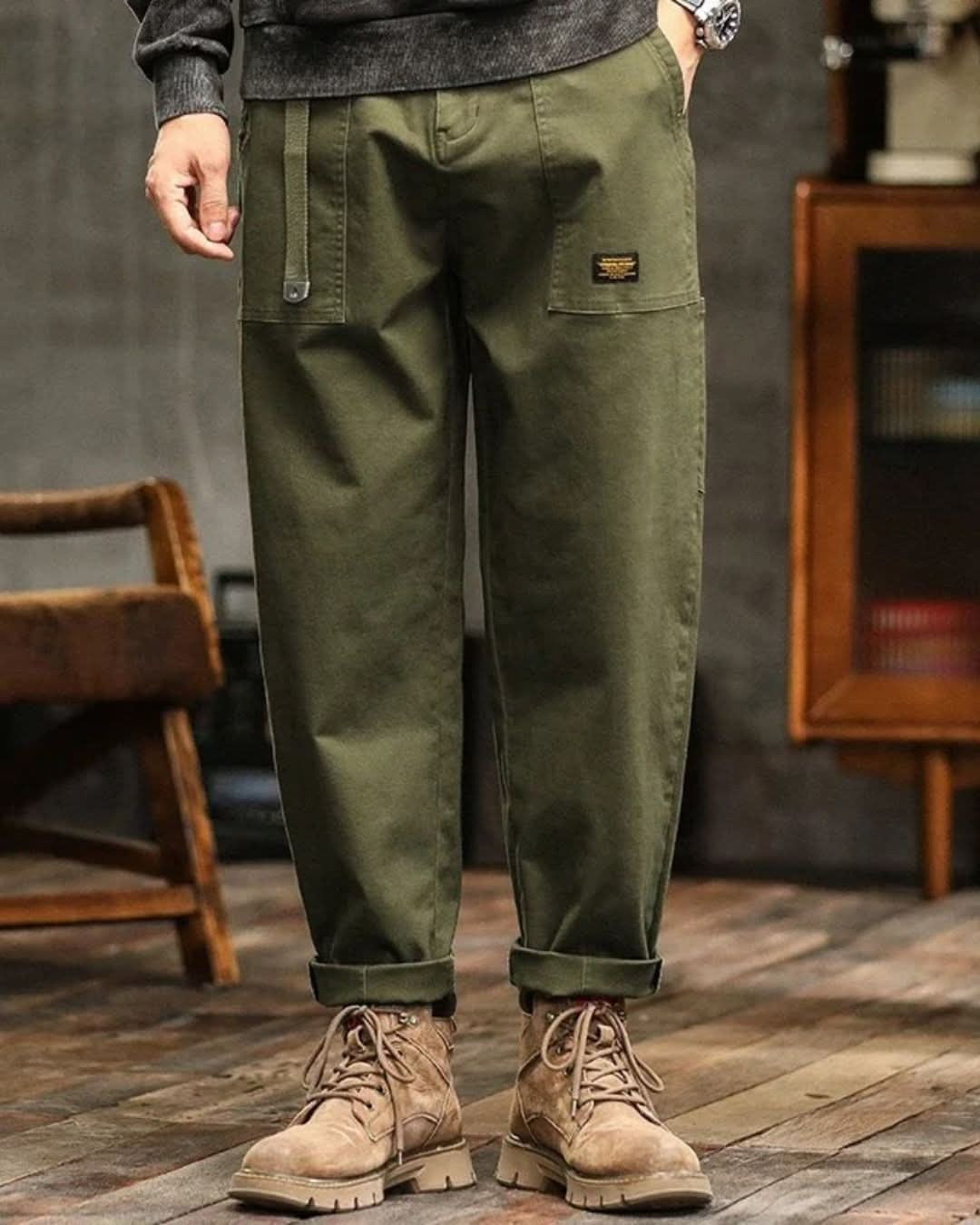 Vintage Wash Cargo Trousers for Men — Julian, image 1