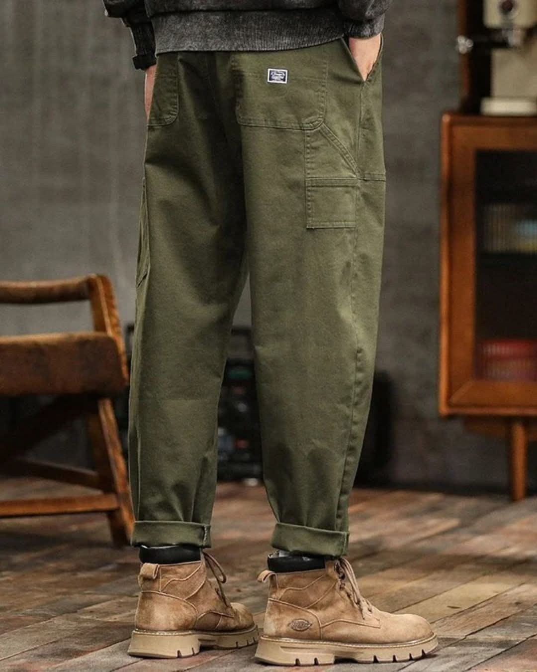 Vintage Wash Cargo Trousers for Men — Julian, image 2