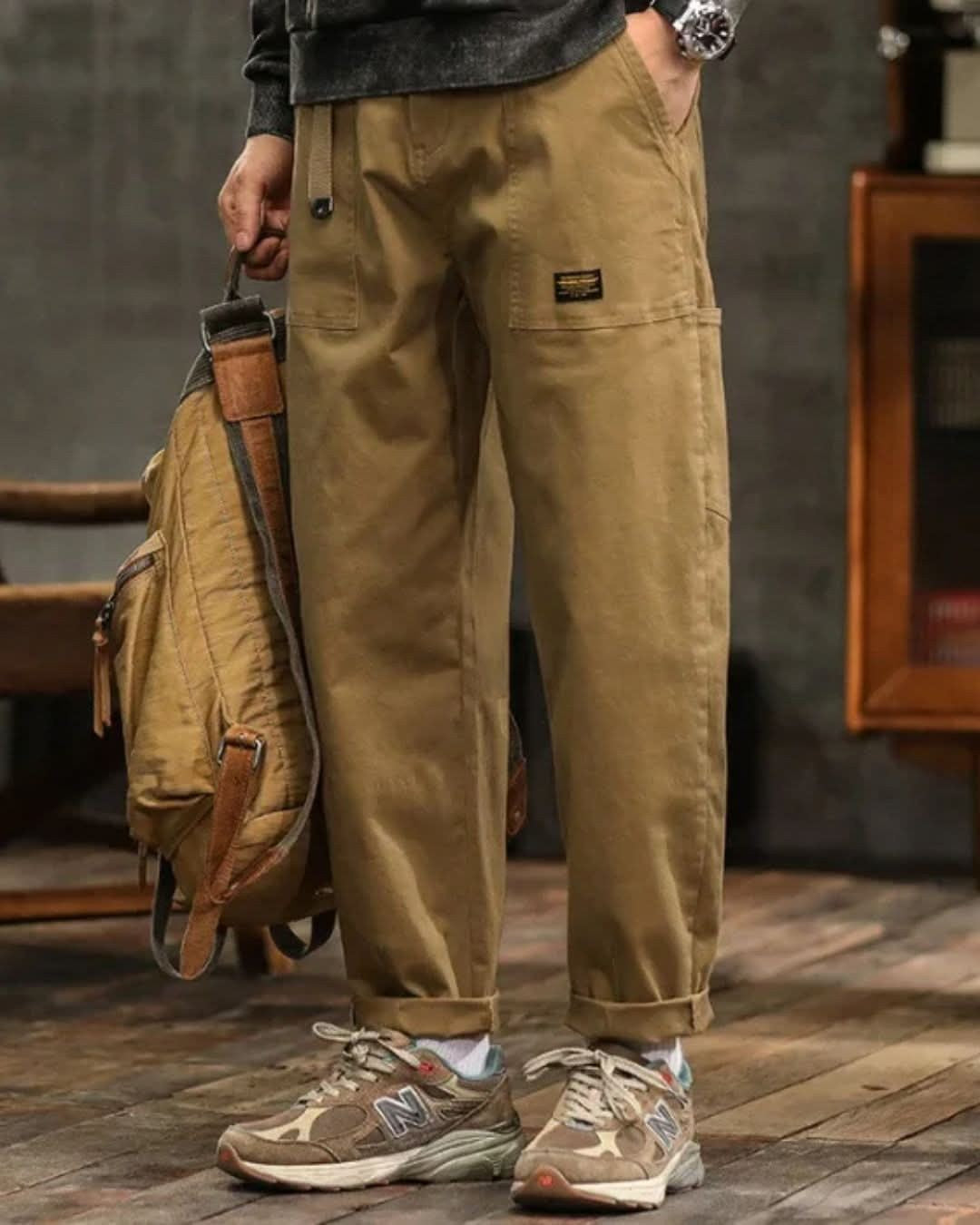Vintage Wash Cargo Trousers for Men — Julian, image 3