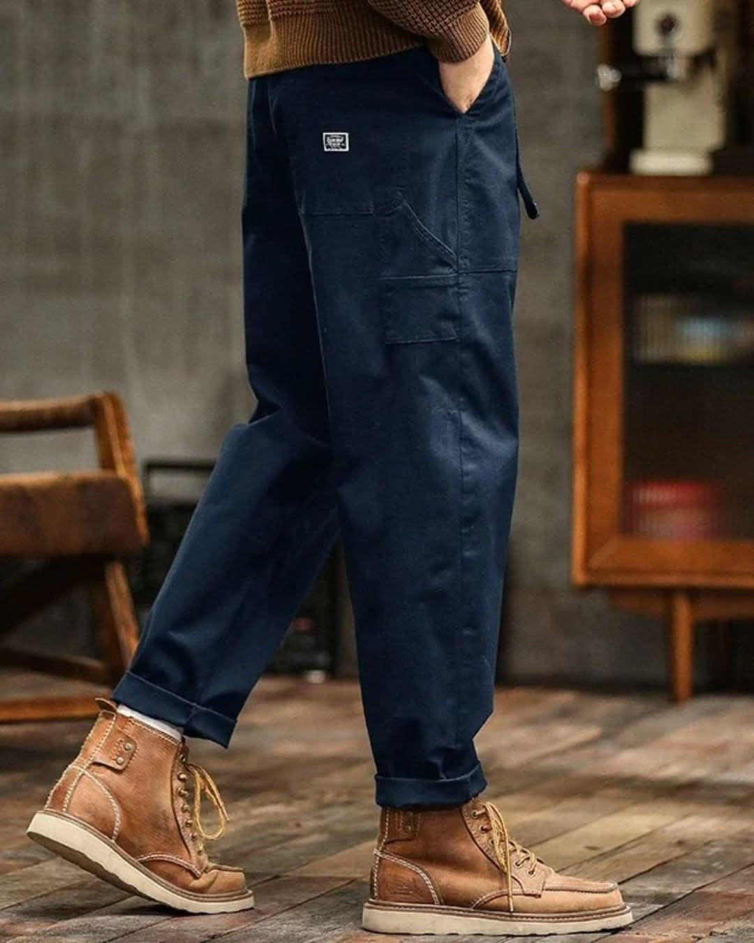 Vintage Wash Cargo Trousers for Men — Julian, image 4