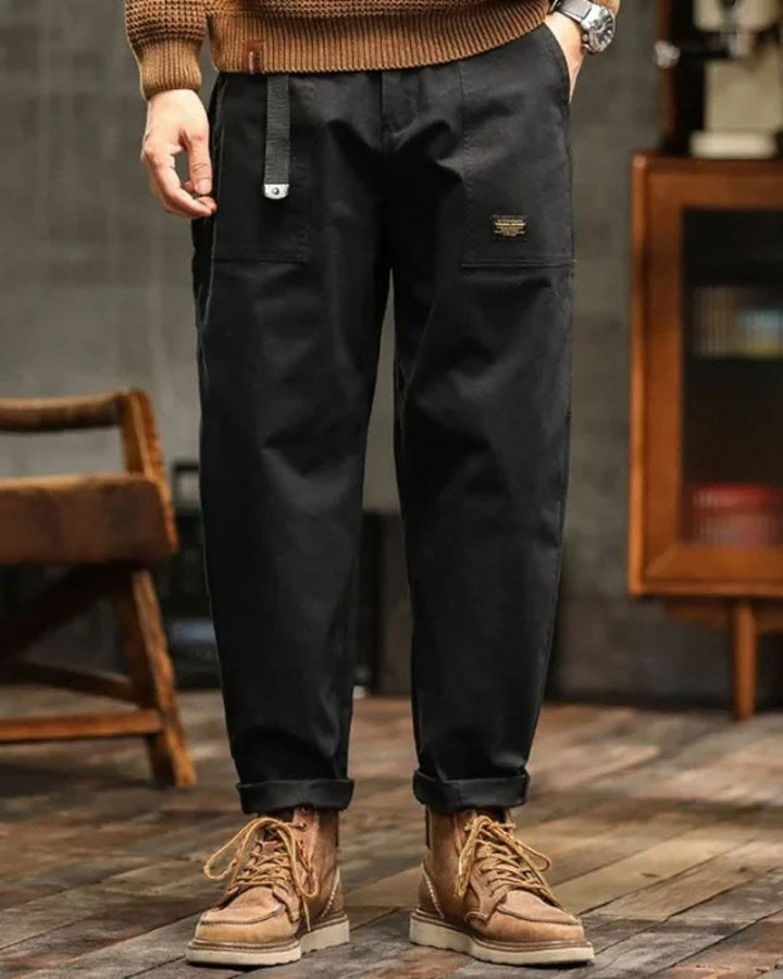 Vintage Wash Cargo Trousers for Men — Julian, image 5