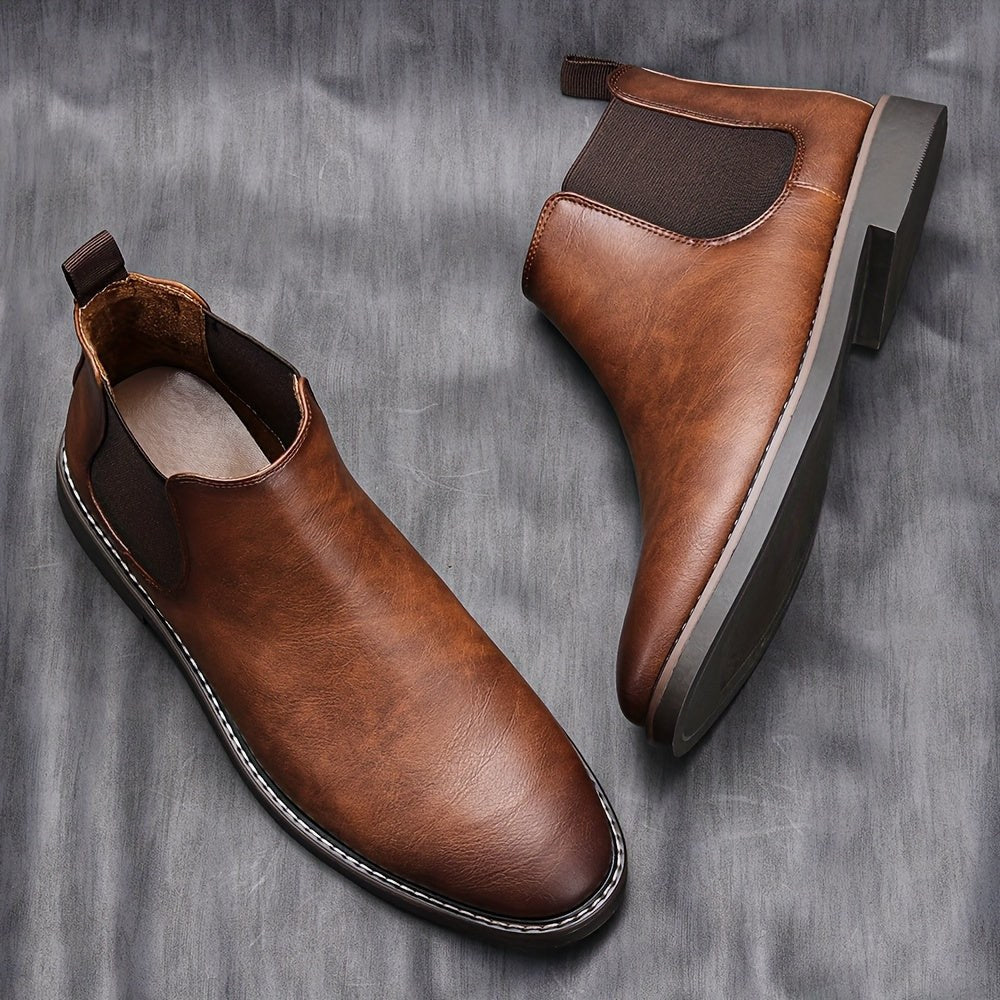 Ivor — Brown Leather Chelsea Boots (2), Moraine Fashion