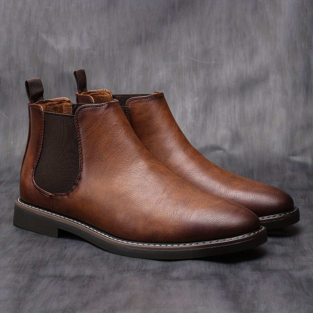 Ivor — Brown Leather Chelsea Boots (3), Moraine Fashion
