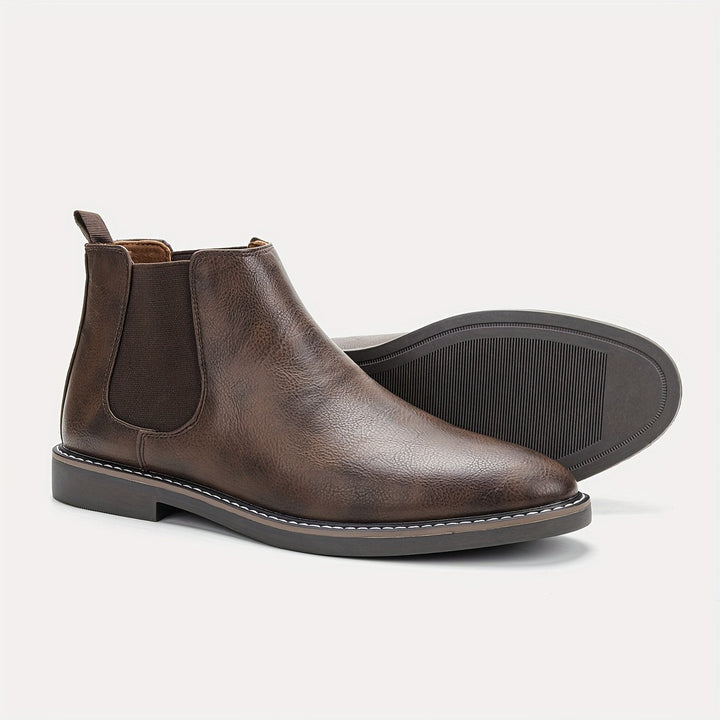 Ivor — Brown Leather Chelsea Boots (4), Moraine Fashion
