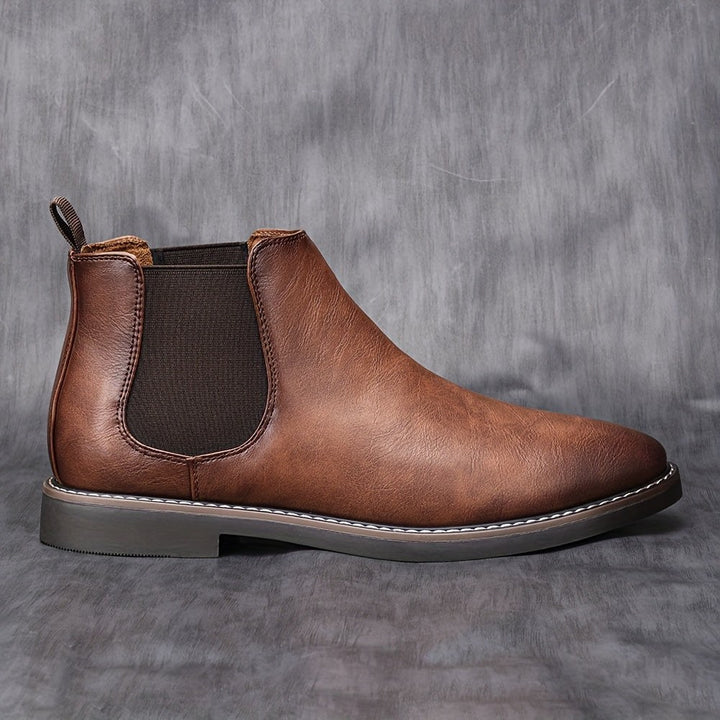 Ivor — Brown Leather Chelsea Boots (5), Moraine Fashion
