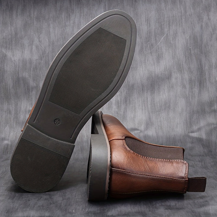 Ivor — Brown Leather Chelsea Boots (6), Moraine Fashion