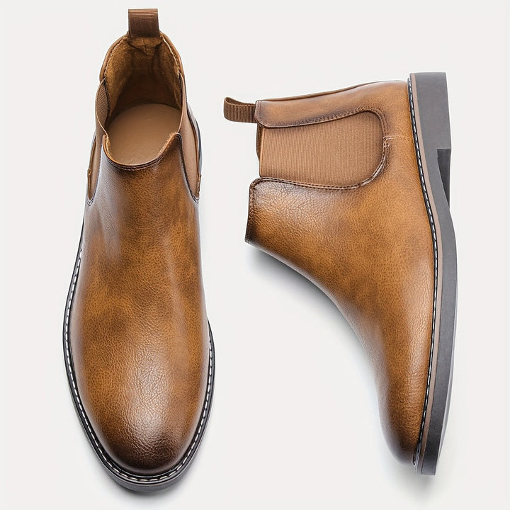 Ivor — Brown Leather Chelsea Boots (7), Moraine Fashion