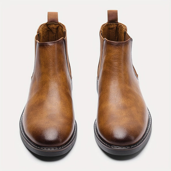 Ivor — Brown Leather Chelsea Boots (8), Moraine Fashion