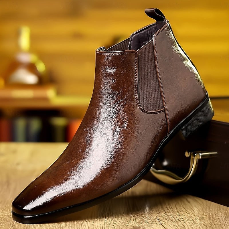 Jasper — Pointed Toe Chelsea Boots, Moraine Fashion