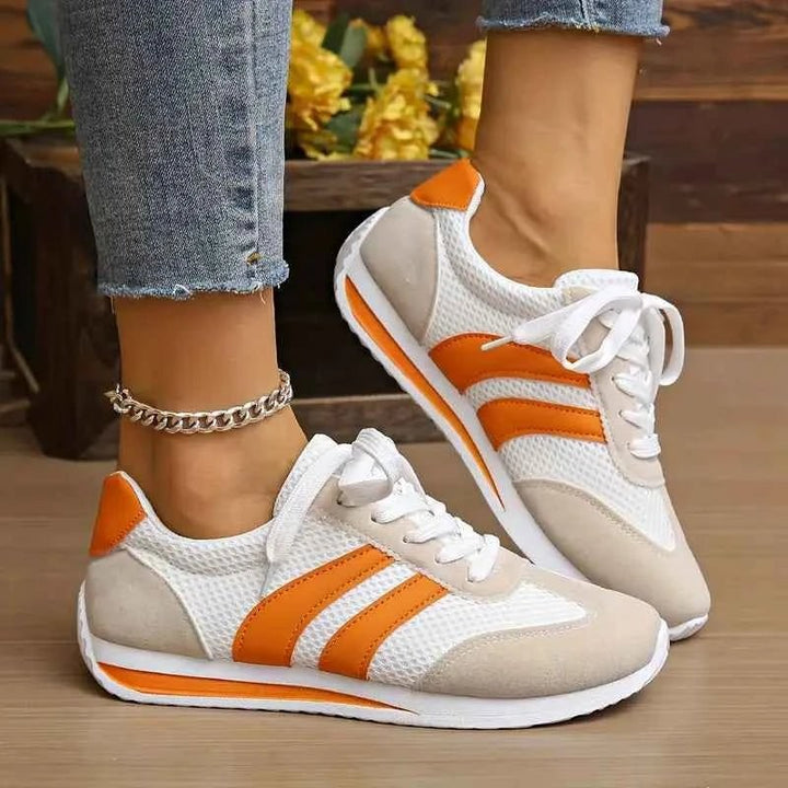 Joceline — Breathable Lace Up Mesh Trainers (3), Moraine Fashion