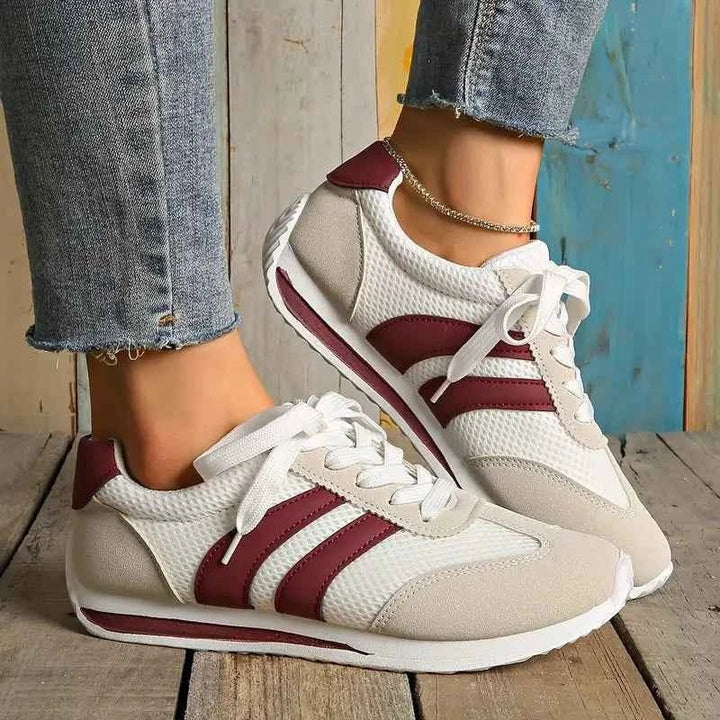 Joceline — Breathable Lace Up Mesh Trainers (4), Moraine Fashion