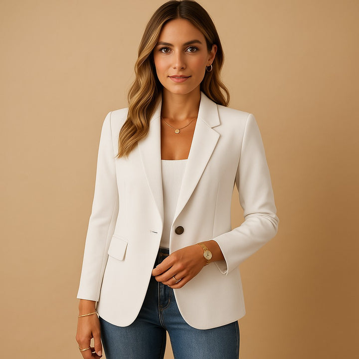 Single Button Tailored Blazer for Women — Lisbeth, image 1
