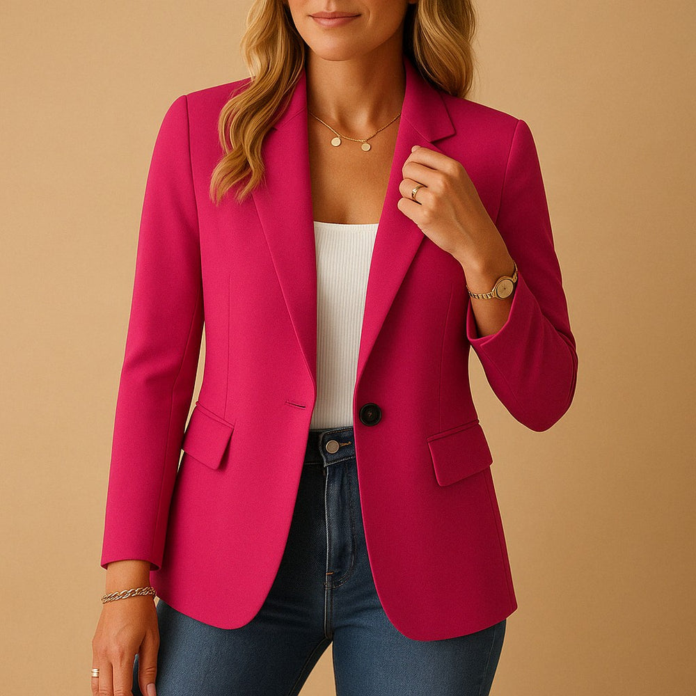 Single Button Tailored Blazer for Women — Lisbeth, image 2