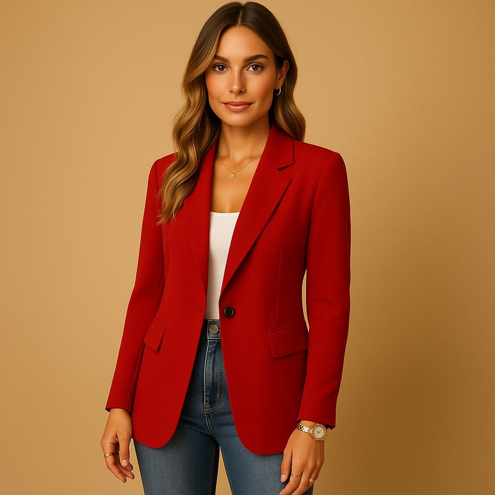 Single Button Tailored Blazer for Women — Lisbeth, image 3