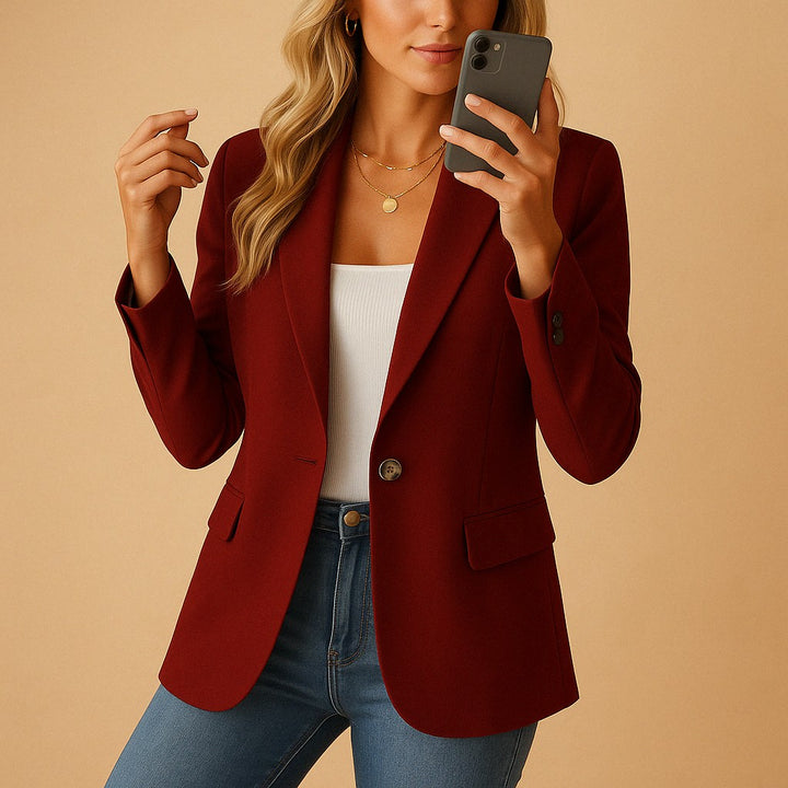 Single Button Tailored Blazer for Women — Lisbeth, image 5