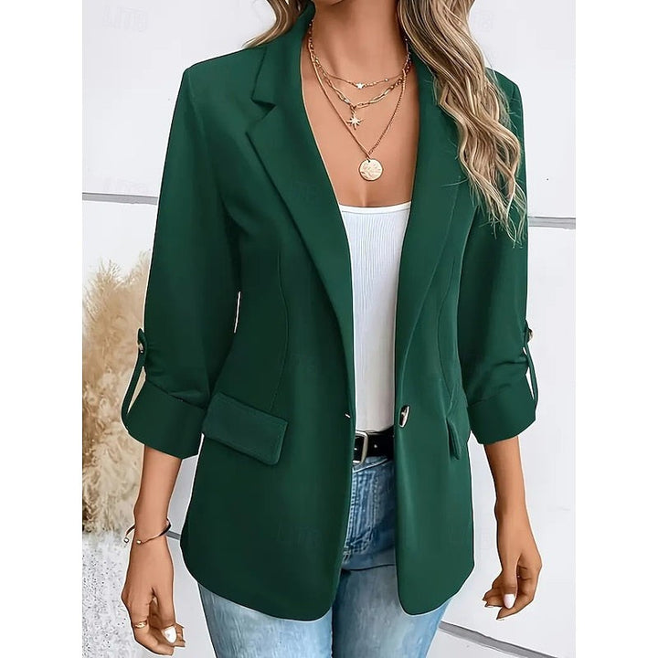 Open Front Tailored Blazer for Women — Llewela, image 2