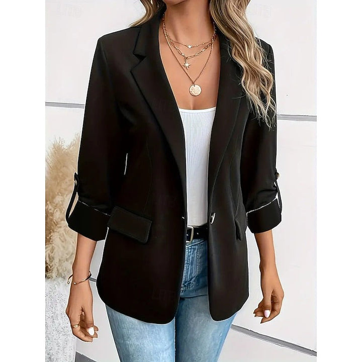 Open Front Tailored Blazer for Women — Llewela, image 3