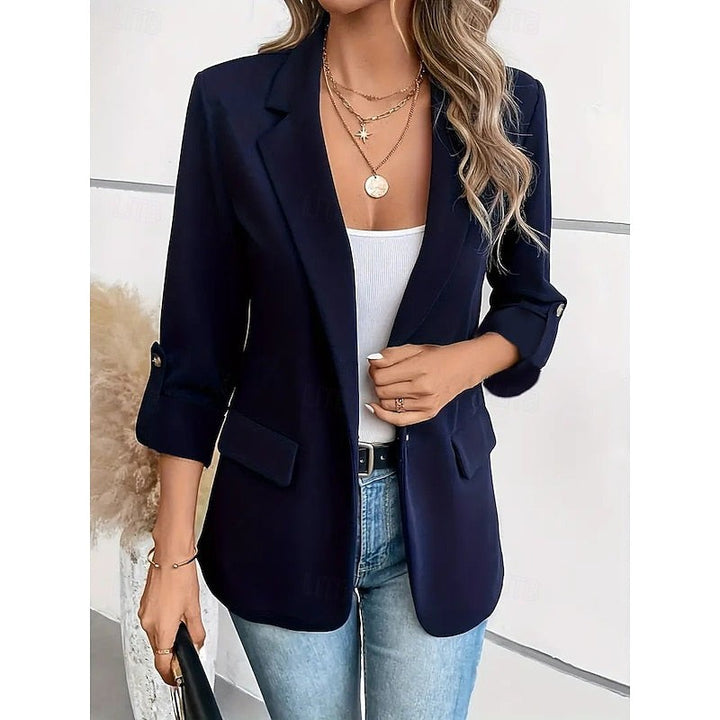 Open Front Tailored Blazer for Women — Llewela, image 4