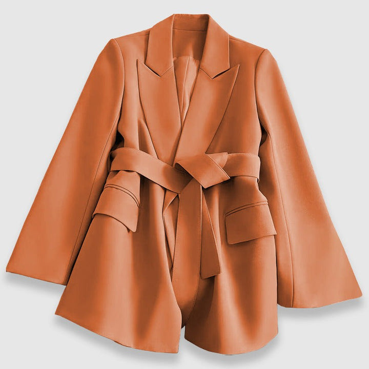 Belted Blazer with Wide Sleeves for Women — Maelona, image 1