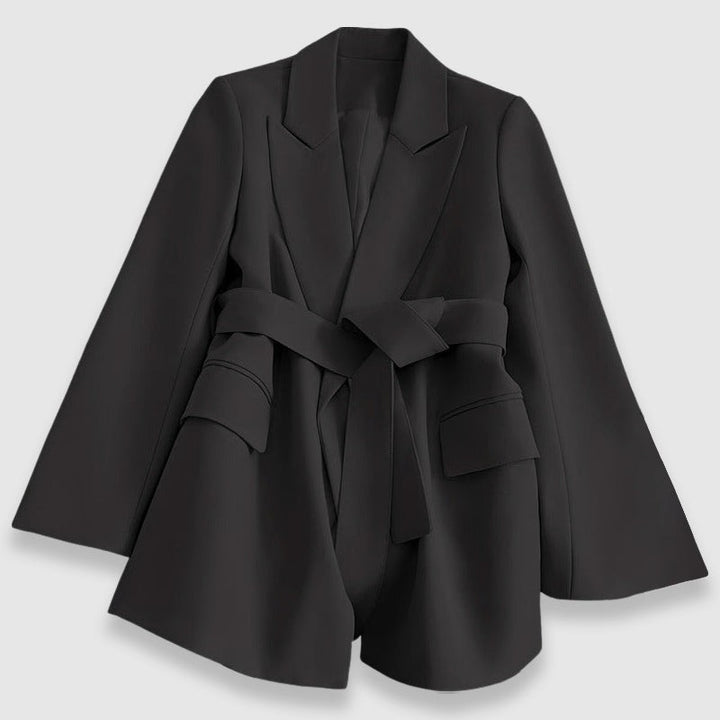 Belted Blazer with Wide Sleeves for Women — Maelona, image 3