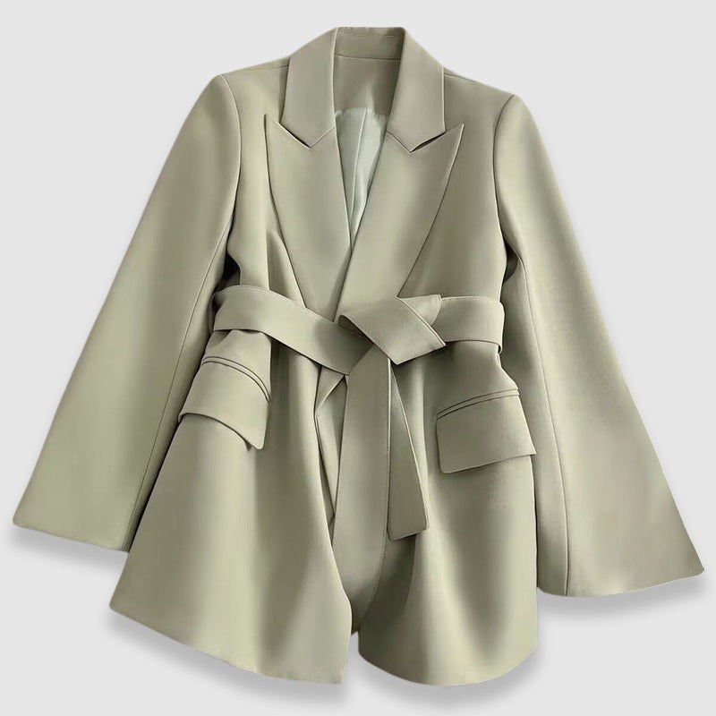 Belted Blazer with Wide Sleeves for Women — Maelona, image 4