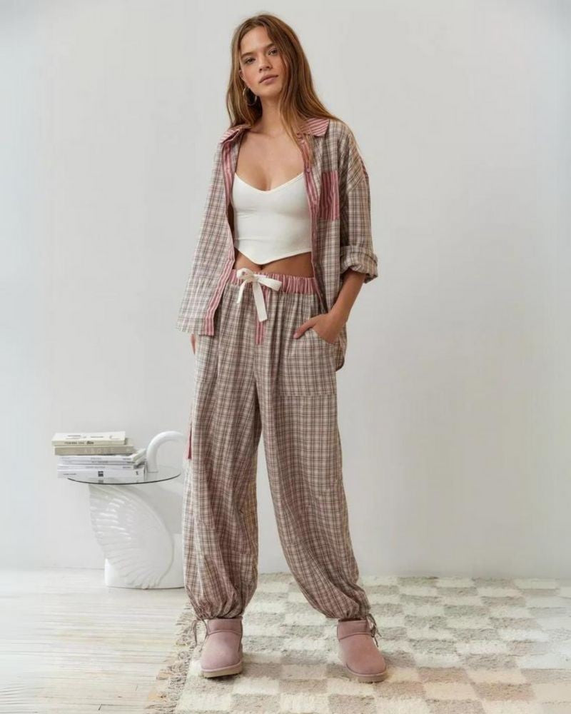 Relaxed Pyjamas with Long Sleeves