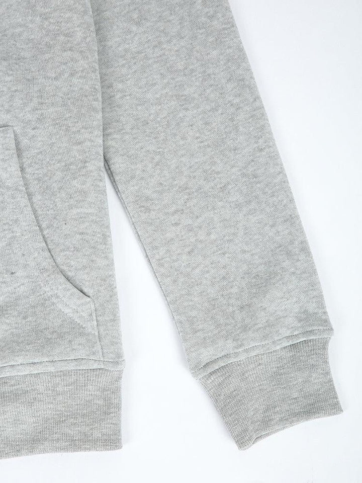 Hoodie and Jogger Set with Button Placket