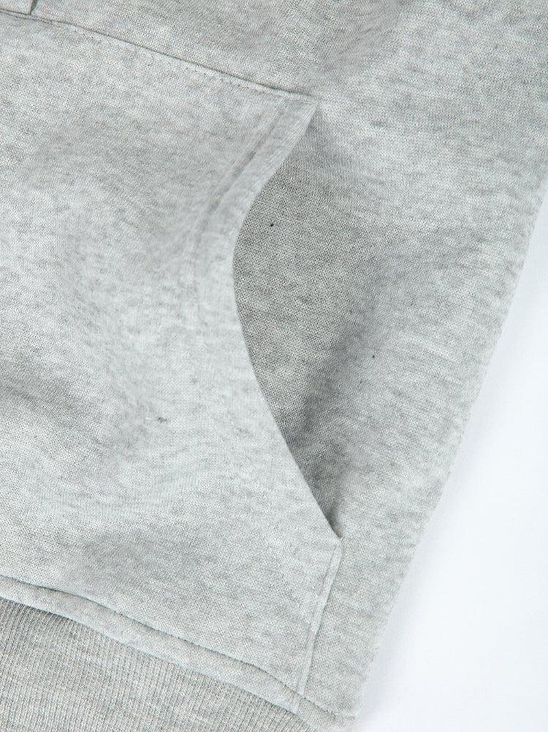 Hoodie and Jogger Set with Button Placket