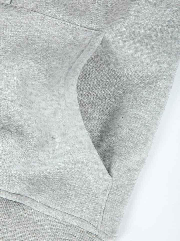 Hoodie and Jogger Set with Button Placket