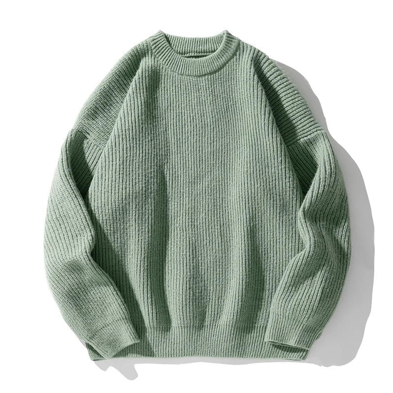 Ribbed Crew Neck Jumper for Men — Elliot, image 1