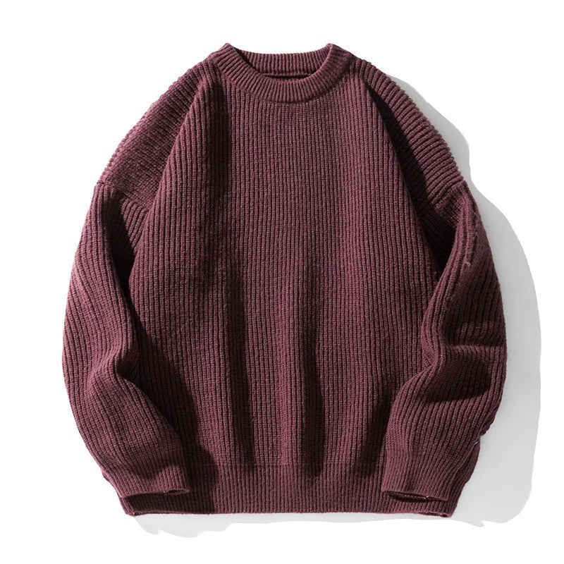 Ribbed Crew Neck Jumper for Men — Elliot, image 2