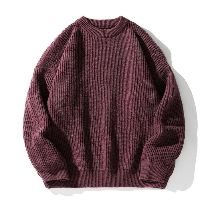 Ribbed Crew Neck Jumper for Men — Elliot, image 2