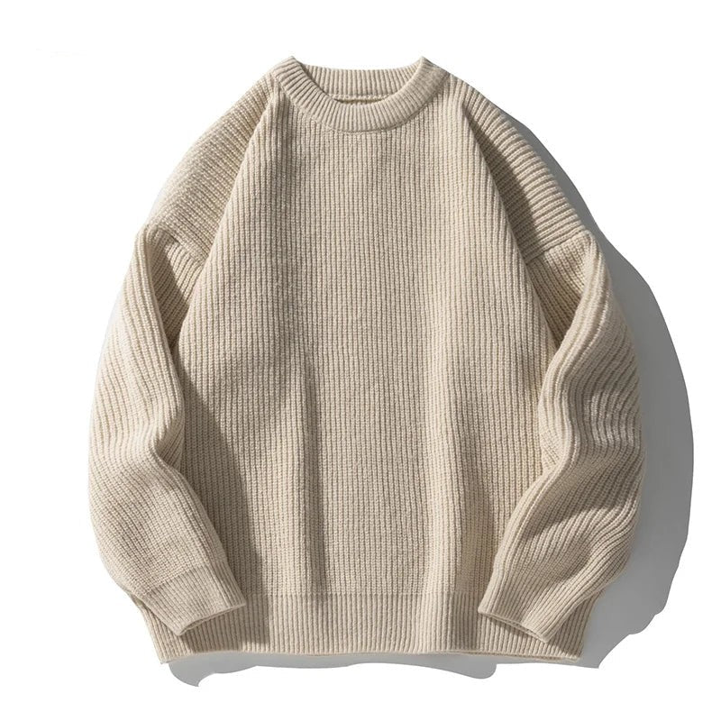 Ribbed Crew Neck Jumper for Men — Elliot, image 3