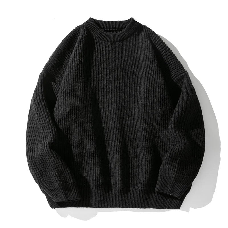 Ribbed Crew Neck Jumper for Men — Elliot, image 4