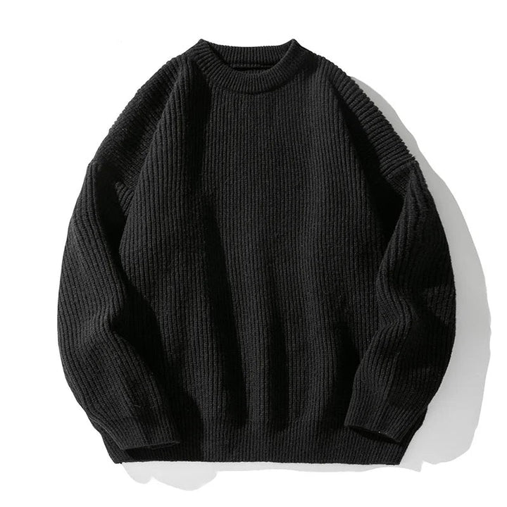 Ribbed Crew Neck Jumper for Men — Elliot, image 4