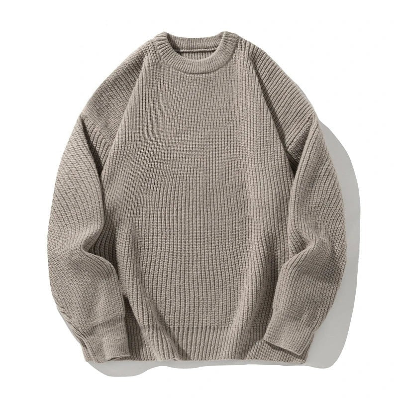 Ribbed Crew Neck Jumper for Men — Elliot, image 5